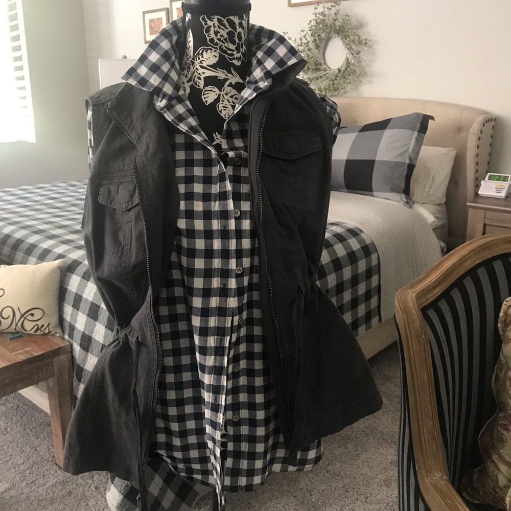 J Crew Buffalo Check Button Down